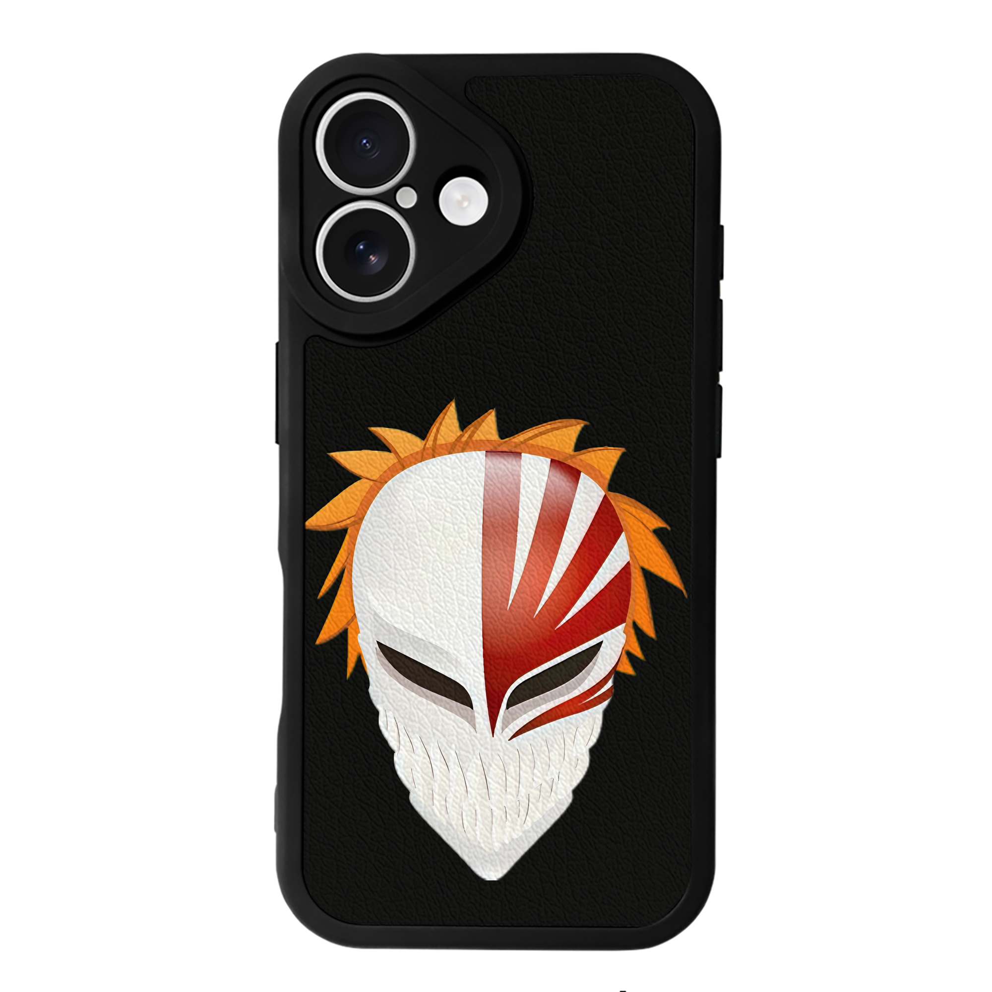 （画像用） ブリーチ 黒崎一護（くろさき いちご）BLEACH Kurosaki Ichigo 【iPhone 16シリーズ対応】シリコンスマホケース（レザー調） 材質：シリコン